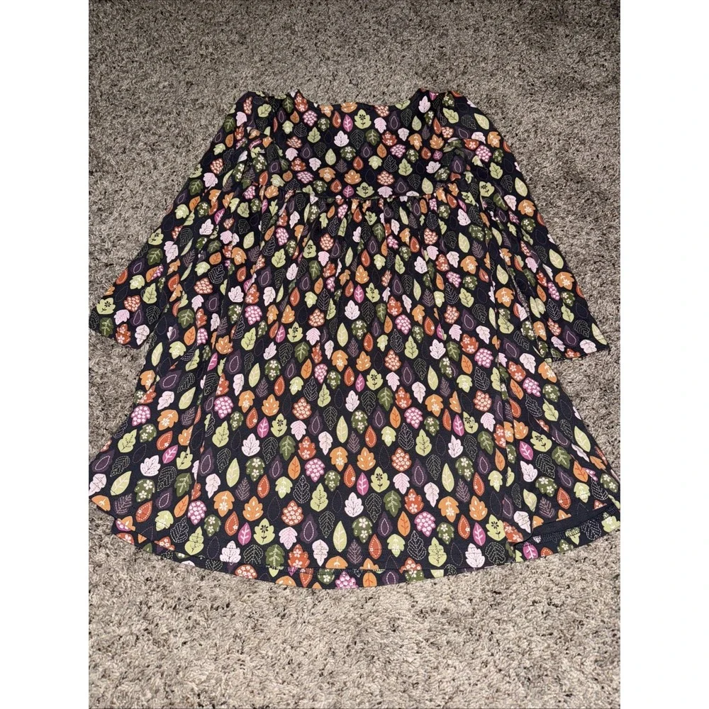 Gymboree Fall Forest Dress Size 6 Fall leaves knit‎ vintage 100% Cotton